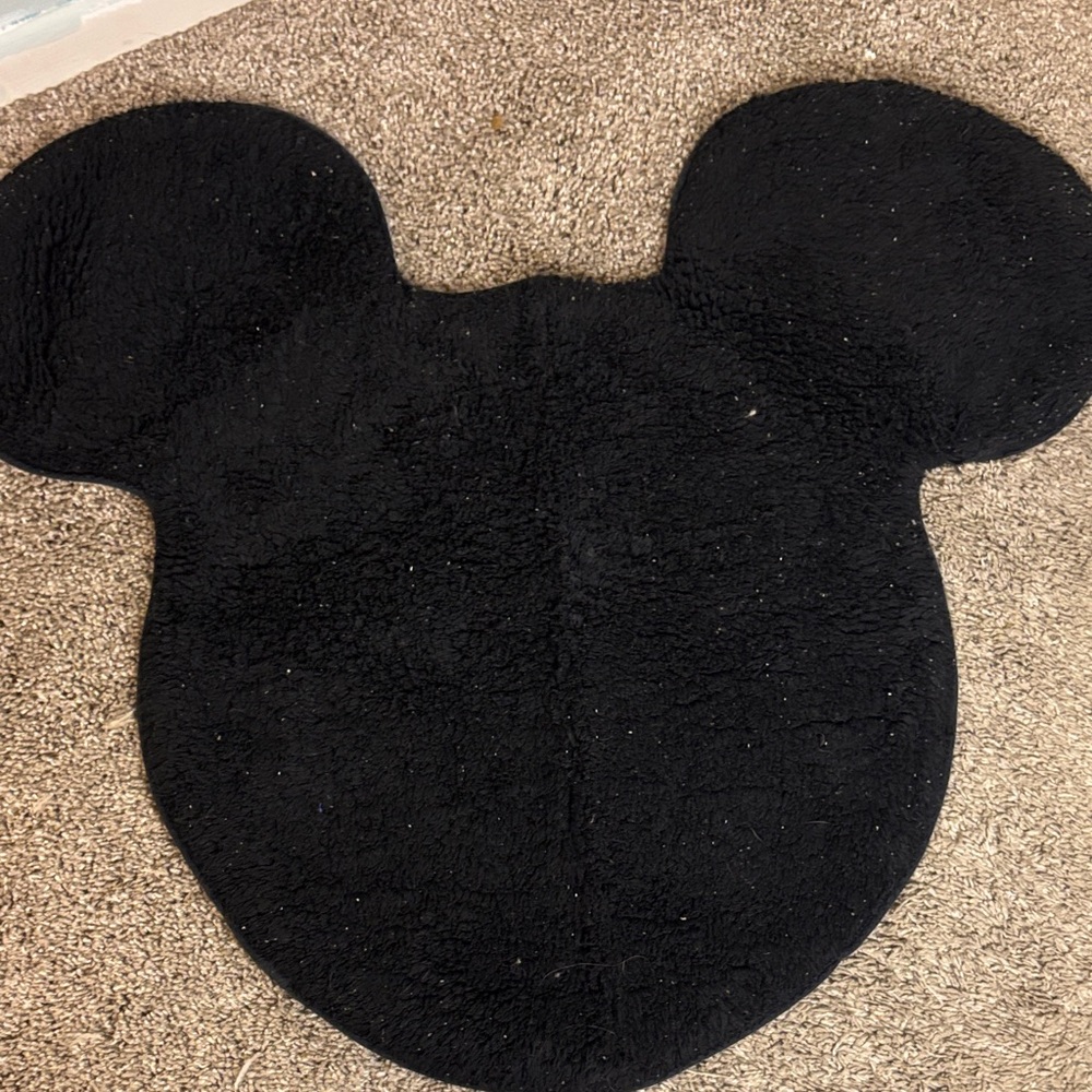 Disney Black Mickey Mouse Rug